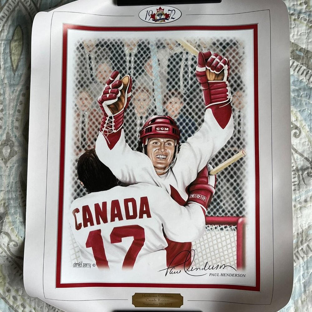 1972 Summit Series "The Goal", 25th Anniversary print bundle of 2